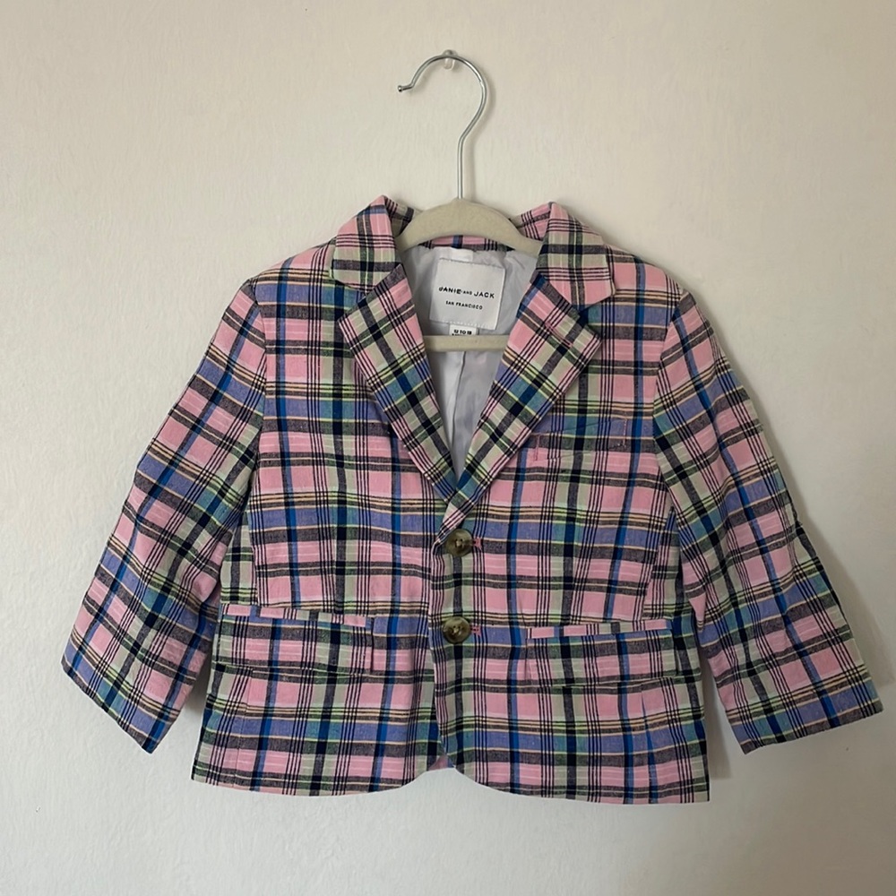 Janie and Jack Plaid Blazer